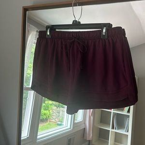 Athletic purple shorts